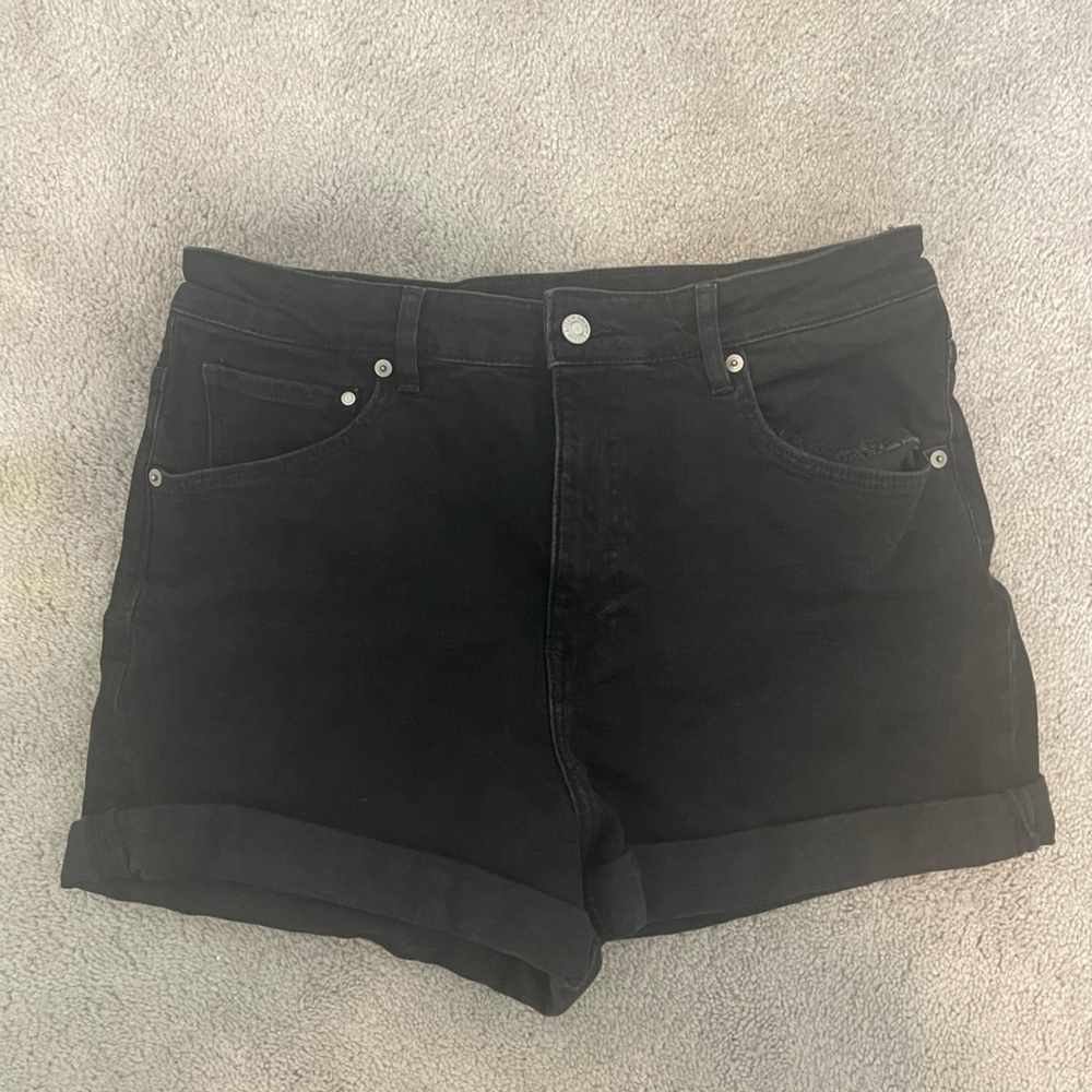 Black Jean Shorts H&M